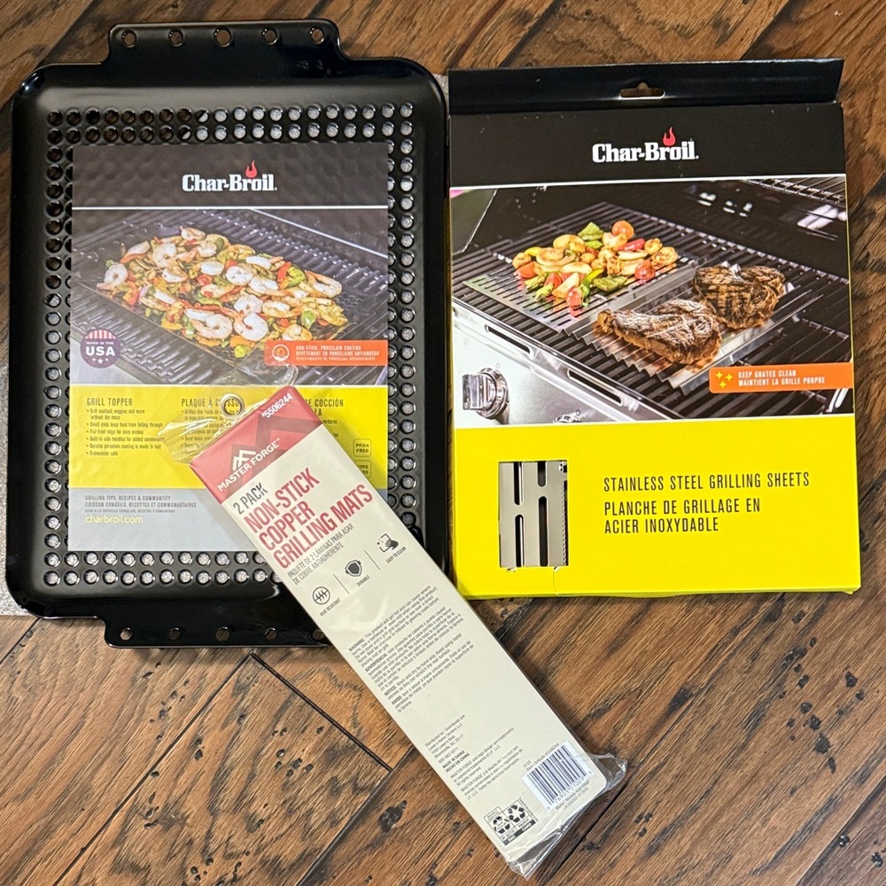 Char-Broil Stainless Steel Grilling Bundle Mats Sheets